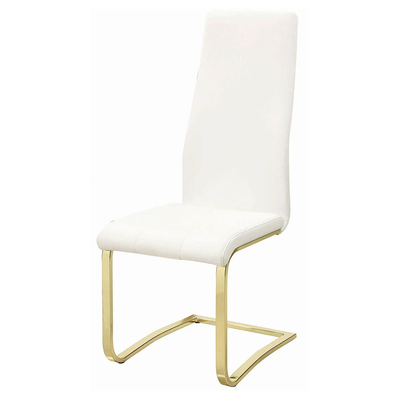 Whittingham - Dining Side Chair (Set of 4) - White / Gold by HouseOfZazla