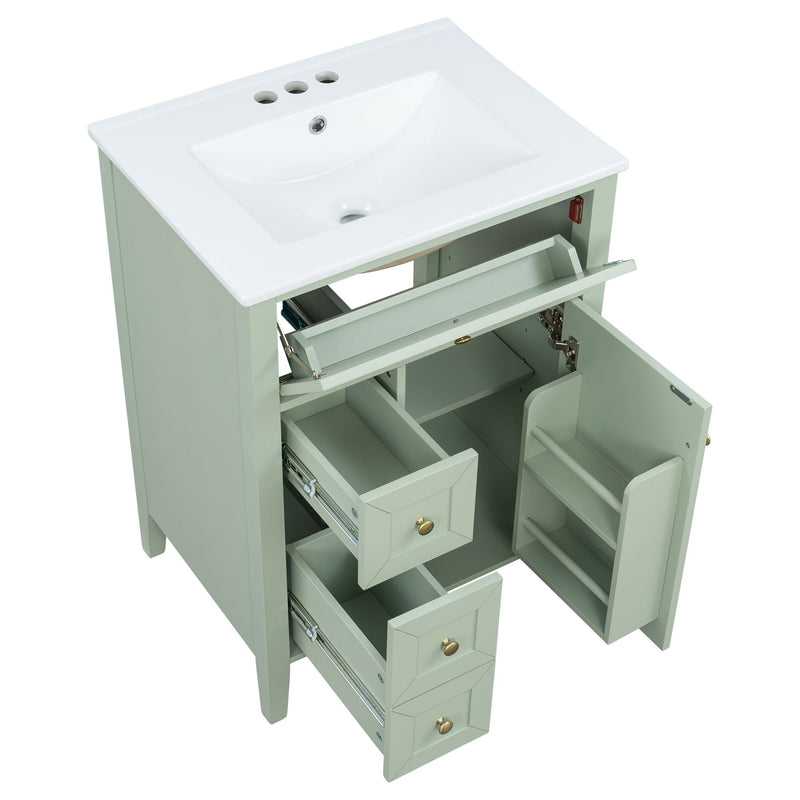 Bathroom Vanity With Sink, Soft Closing Cabinet by HouseOfZazla