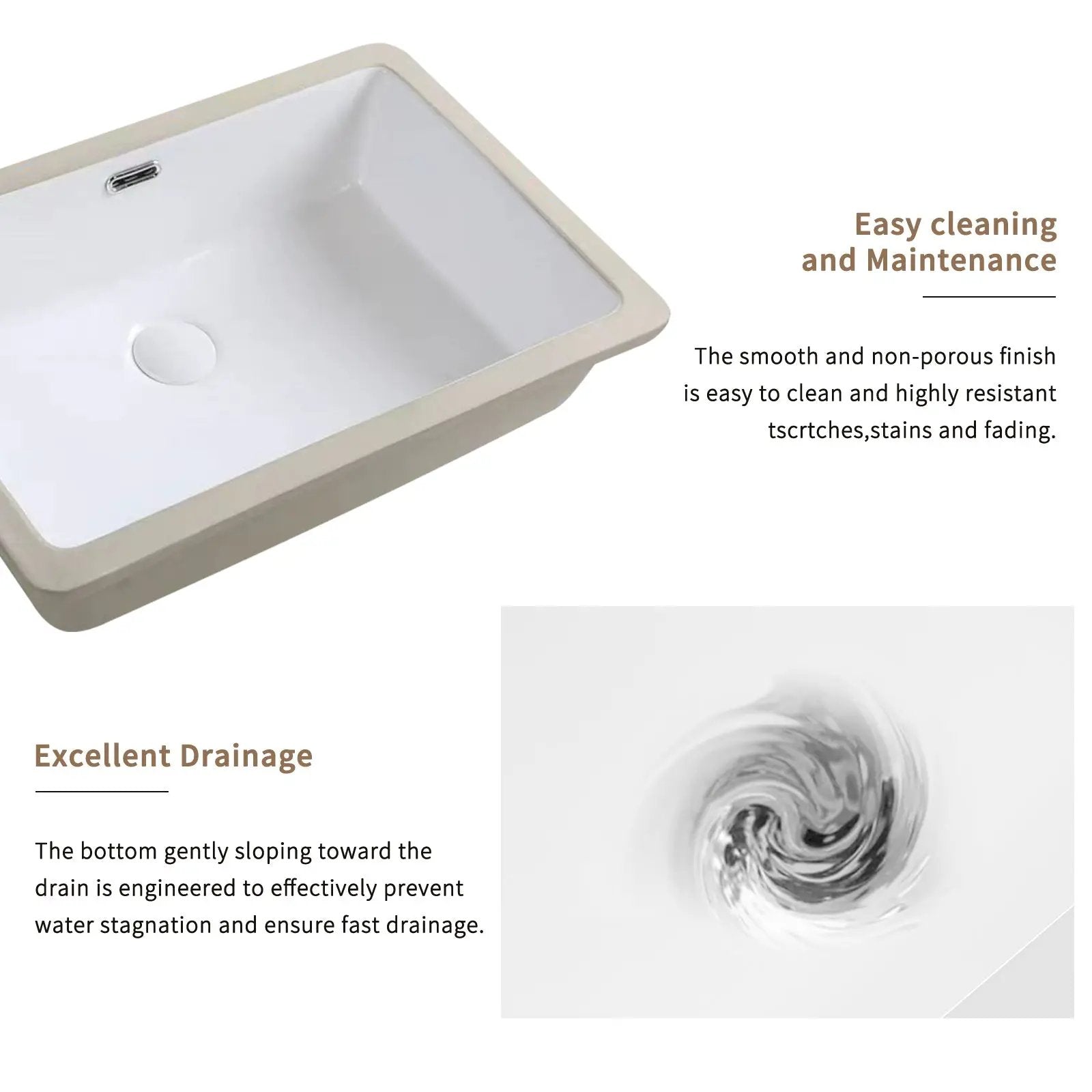 Rectangular Undermount Bathroom Sink by HouseOfZazla