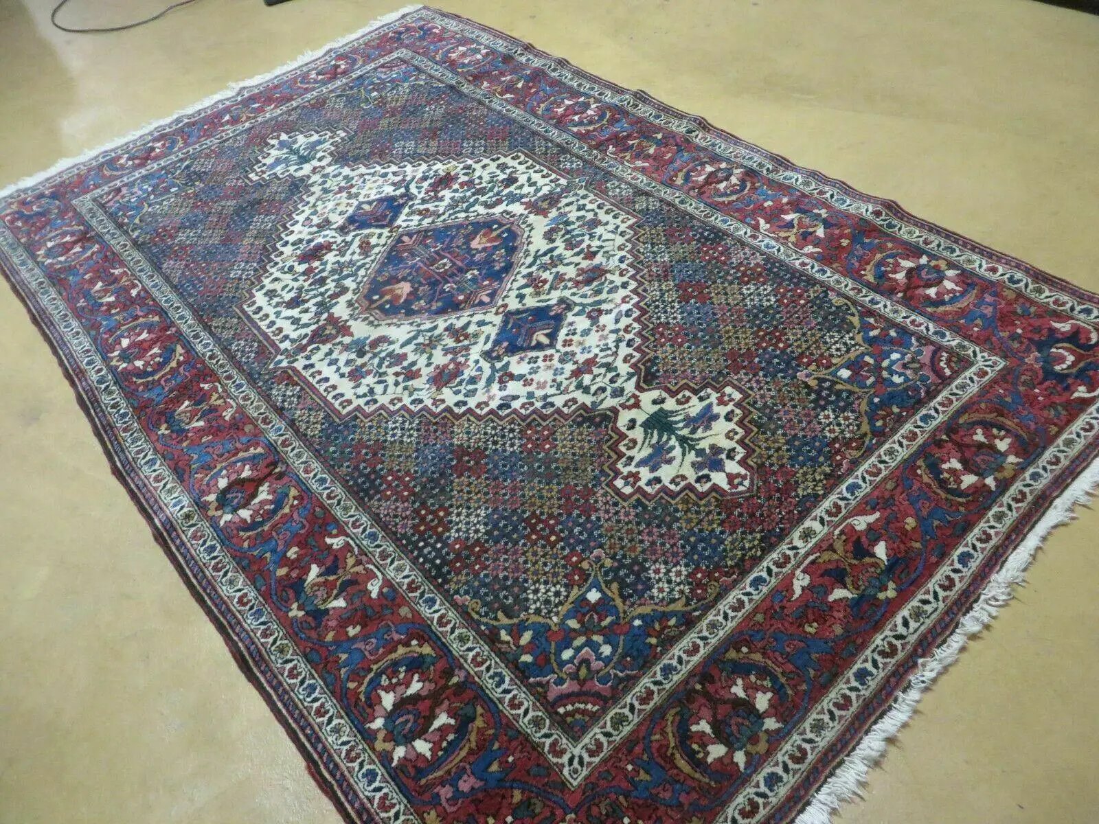 4' X 7' Vintage Handmade Turkish Floral Orient Medallion Wool Veg Dye Rug Nice by Jewel Rugs