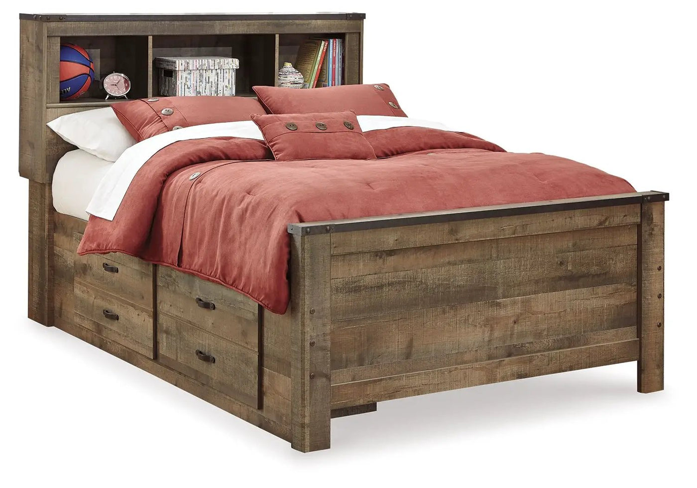 Trinell - Bookcase Storage Bed by Unique Piece Furniture