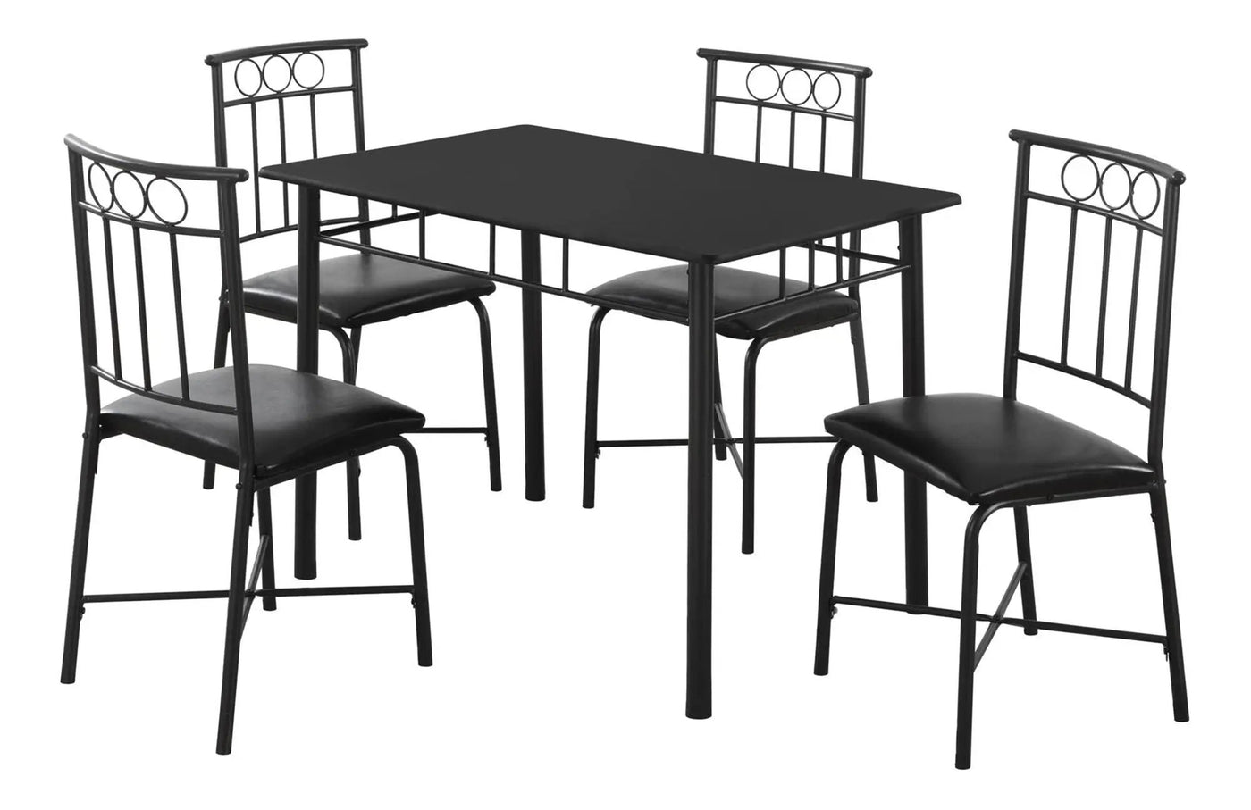 5 Pieces Dining Table Set, Small, Rectangular by Unique Piece Furniture