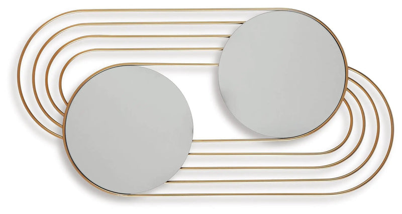 Warrenley - Accent Mirror - Gold Finish by Unique Piece Furniture