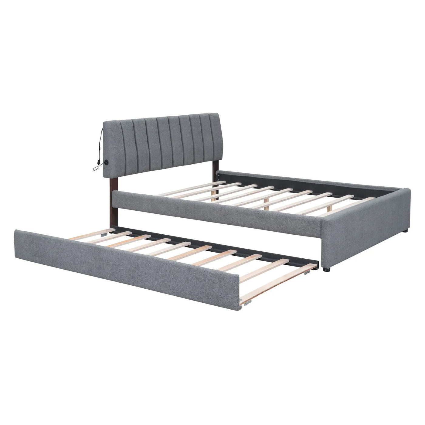 Upholstered Platform Bed With Trundle by Unique Piece Furniture
