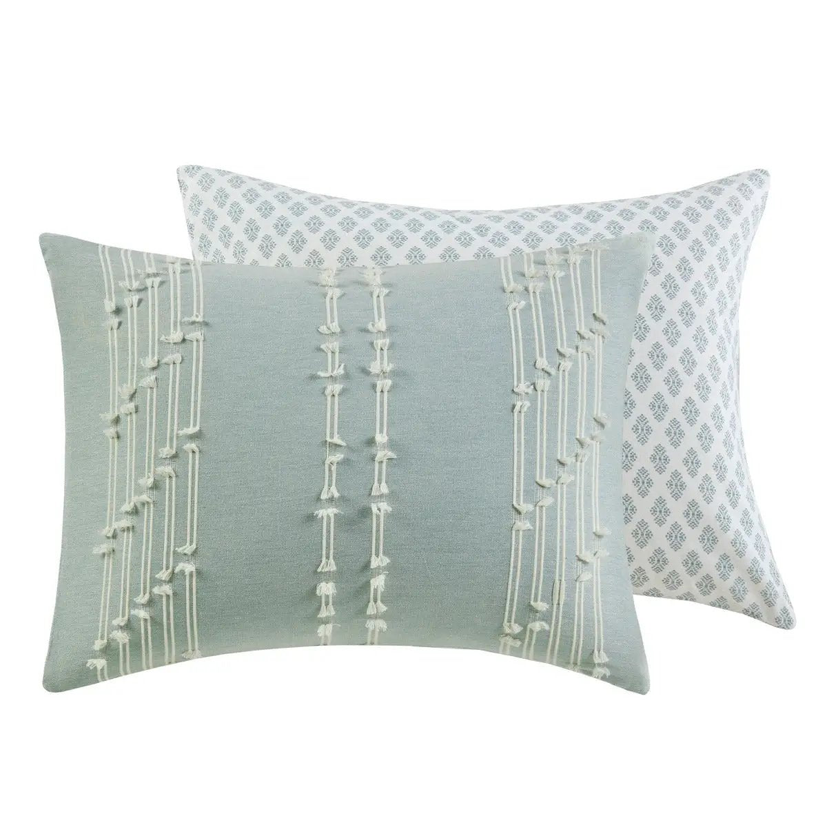 King/Cal King 3 Piece Cotton Jacquard Duvet Cover Set by HouseOfZazla
