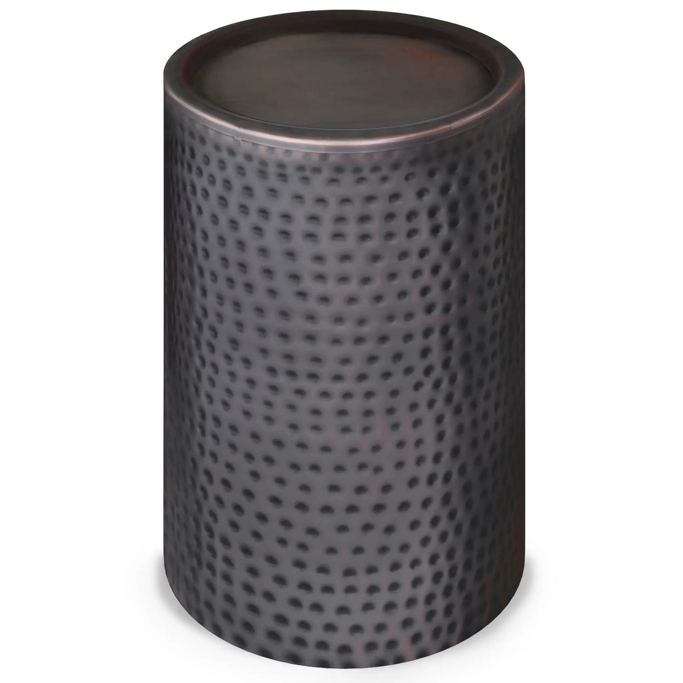 Corbin - Hammered Metal Side Table by Unique Piece Furniture