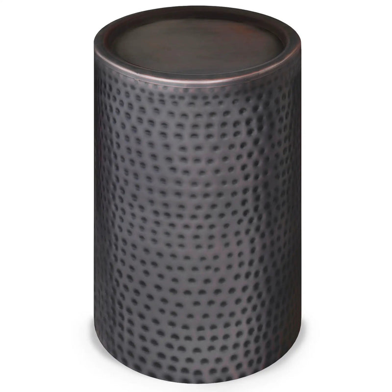 Corbin - Hammered Metal Side Table by HouseOfZazla