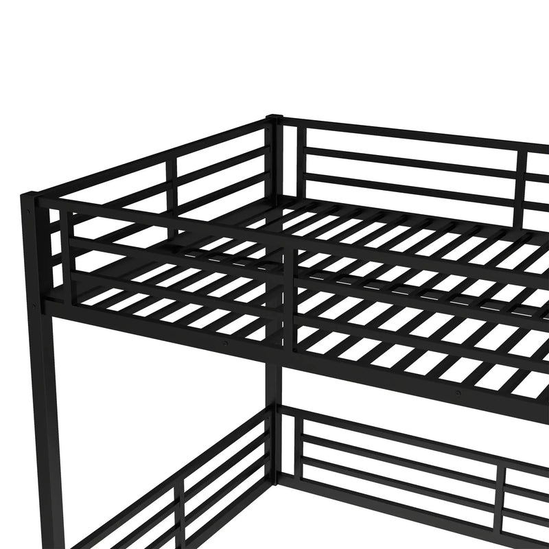 Metal Queen Over Queen Bunk Bed for Teens and Adults by HouseOfZazla