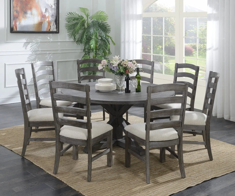 Upholstered Dining Chairs (Set of 2) - Brown - Wood by HouseOfZazla