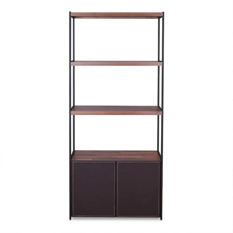 Sara - Bookshelf - Walnut & Sandy Black by Unique Piece Furniture