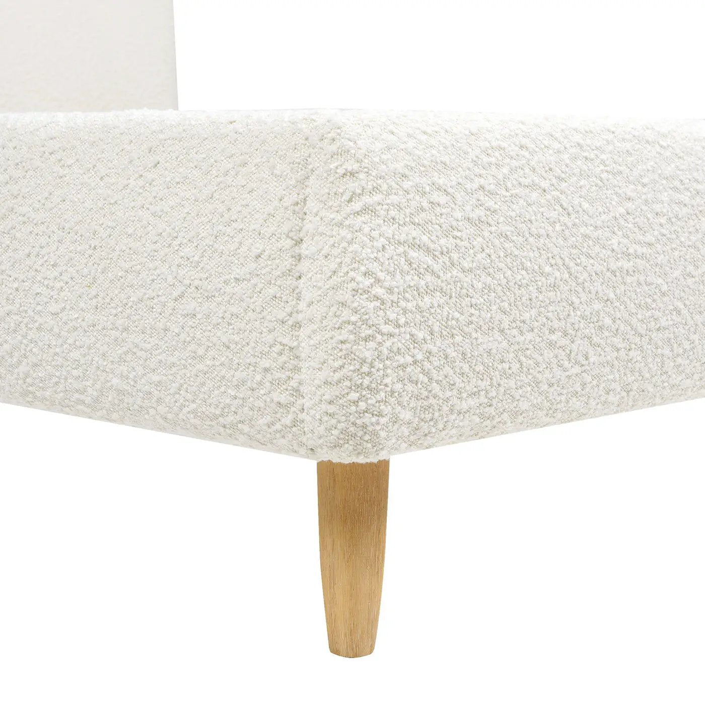 Roman - Curved Headboard Upholstered Platform Bed by HouseOfZazla