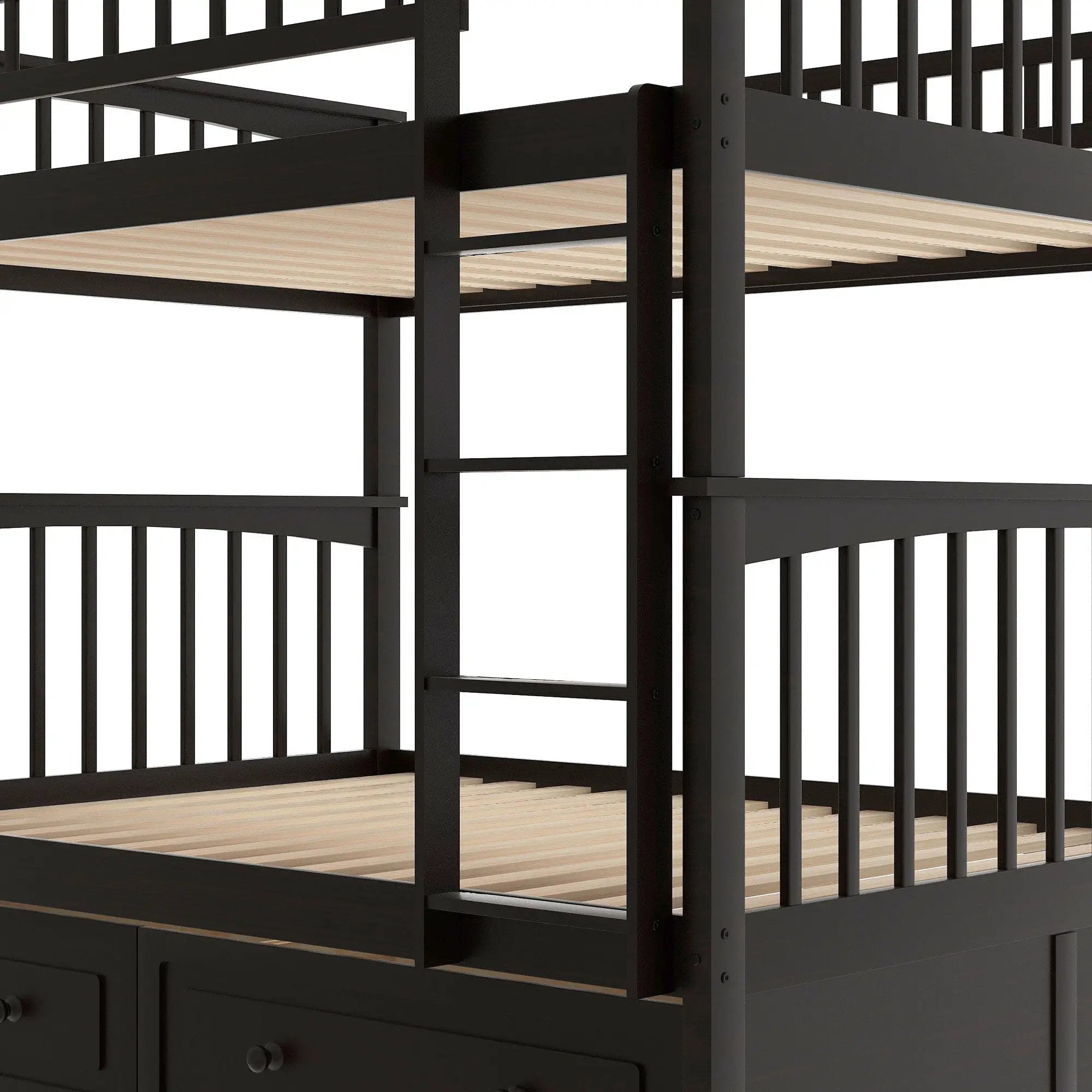 Bunk Bed With Drawers, Convertible Design by HouseOfZazla