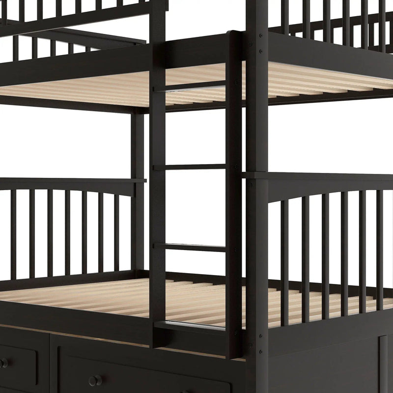 Bunk Bed With Drawers, Convertible Design by HouseOfZazla
