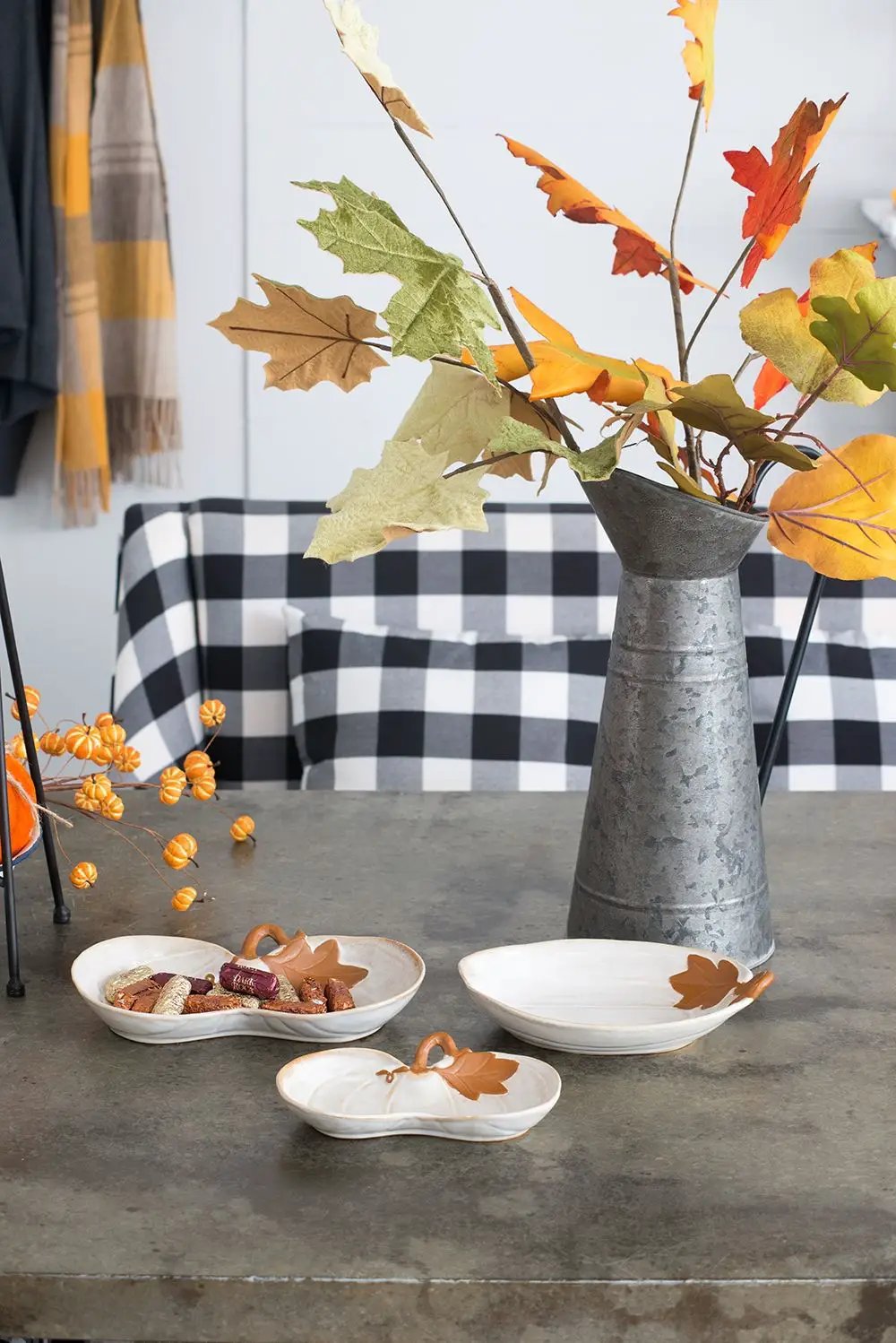 Paper Maple Leaf Spray, Botanicals Decor For Harvest Festival Fall Festival & Thanksgiving Table Decorations by HouseOfZazla