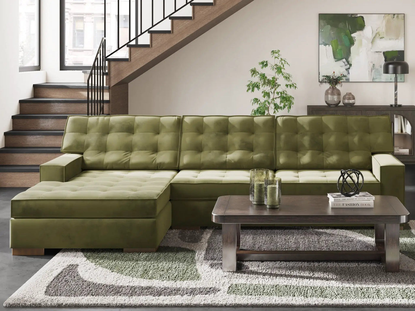 Caspian-Town - Sectional by Unique Piece Furniture