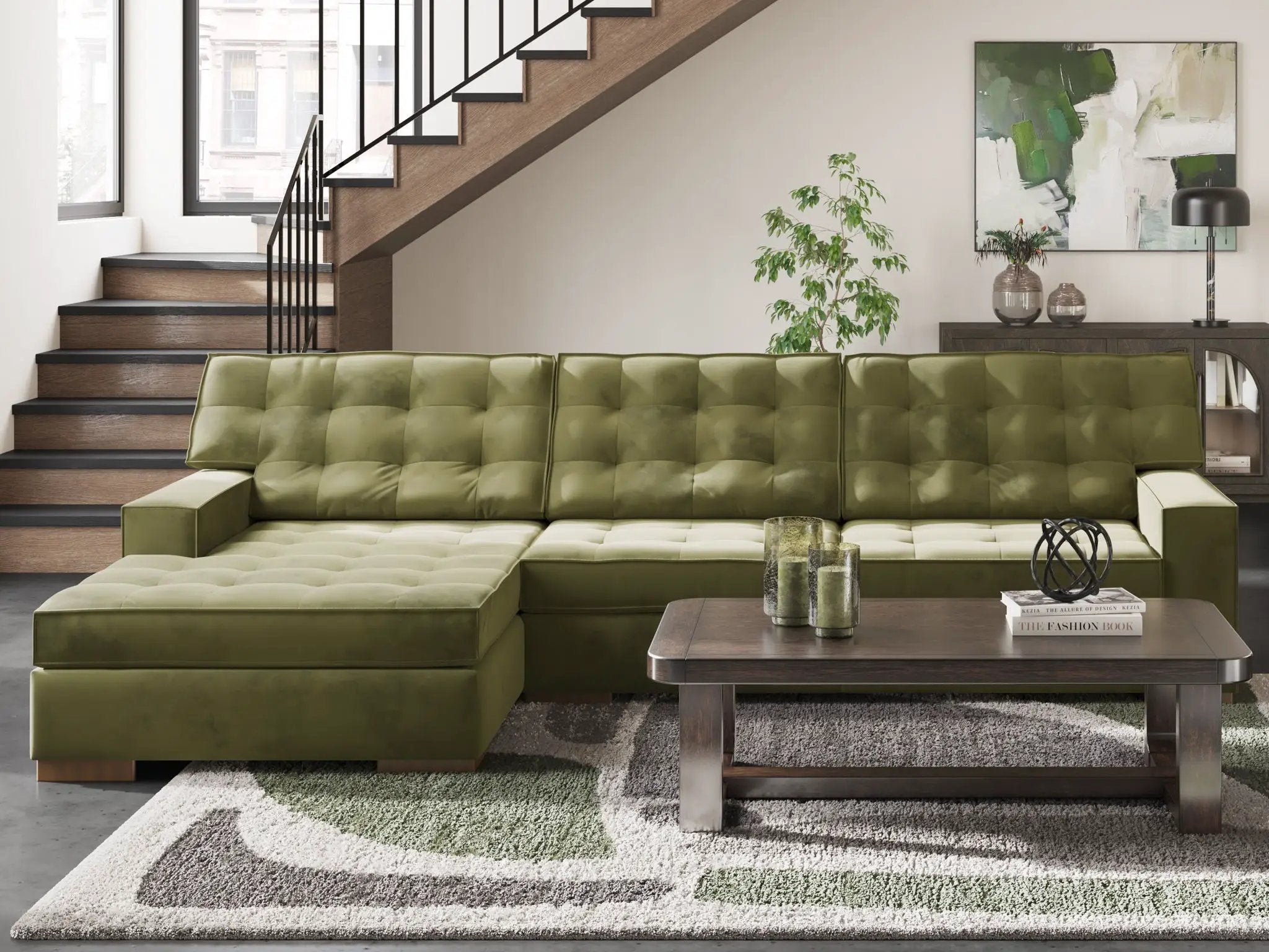Caspian-Town - Sectional by Unique Piece Furniture