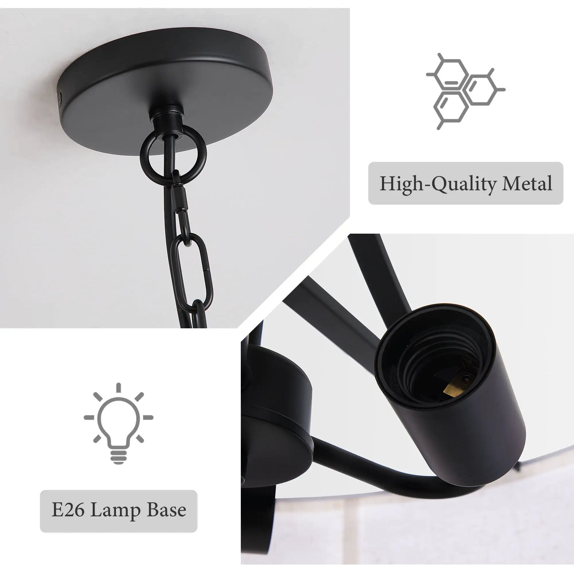 3 Light Drum Pendant Light by HouseOfZazla