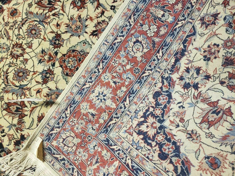 4' X 6' Handmade Ultra Fine Chinese Floral Oriental Wool Rug Hand Knotted Beige by Jewel Rugs