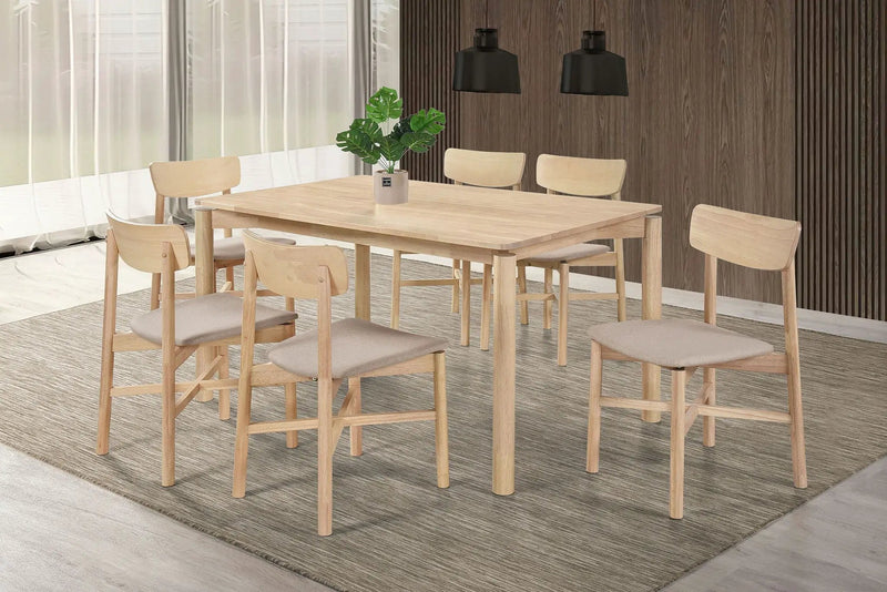 Parkridge 59-inch Rectangular Dining Table White Washed by Unique Piece Furniture