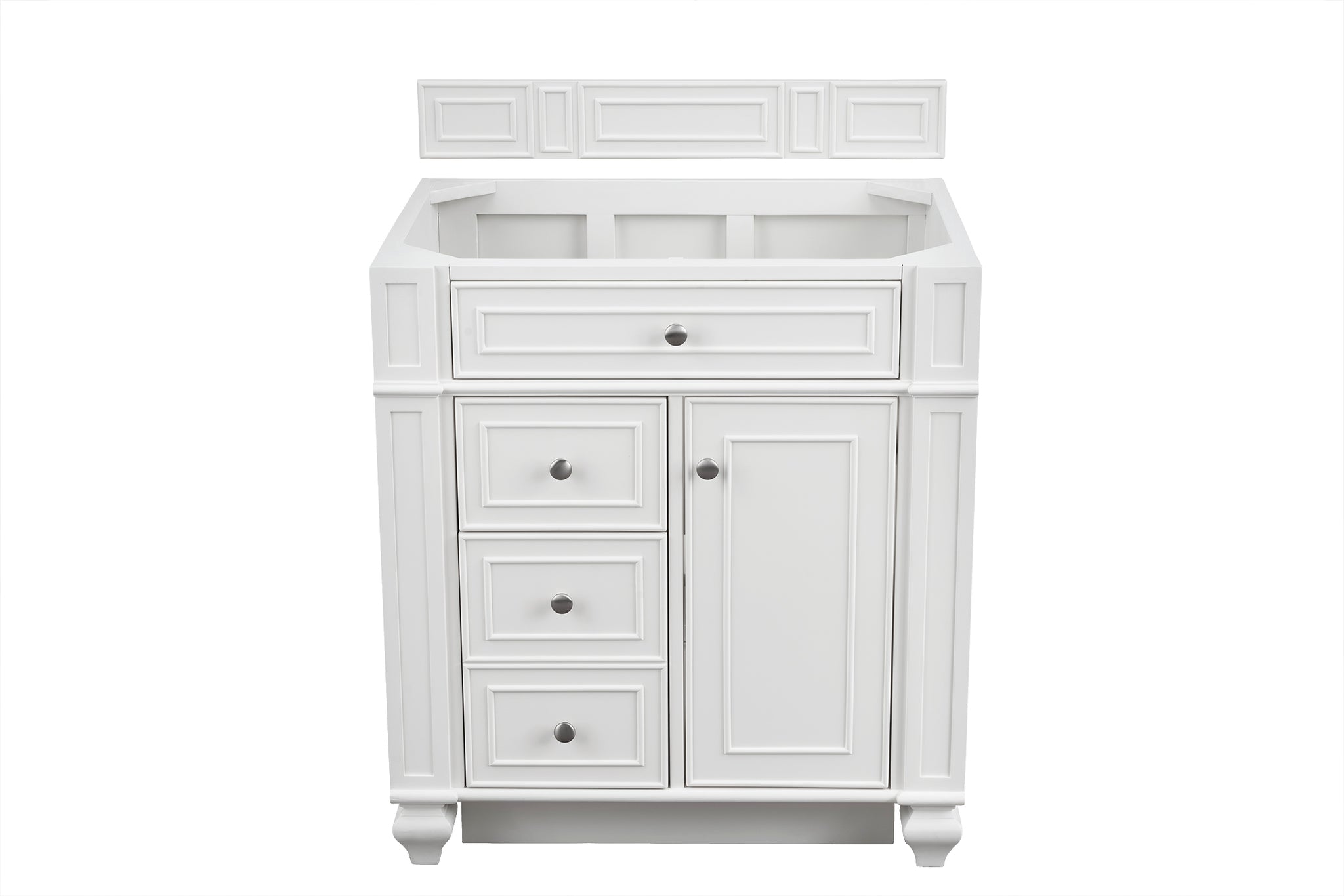 James Martin Bristol 30" Single Bathroom Vanity, Bright White, view 14