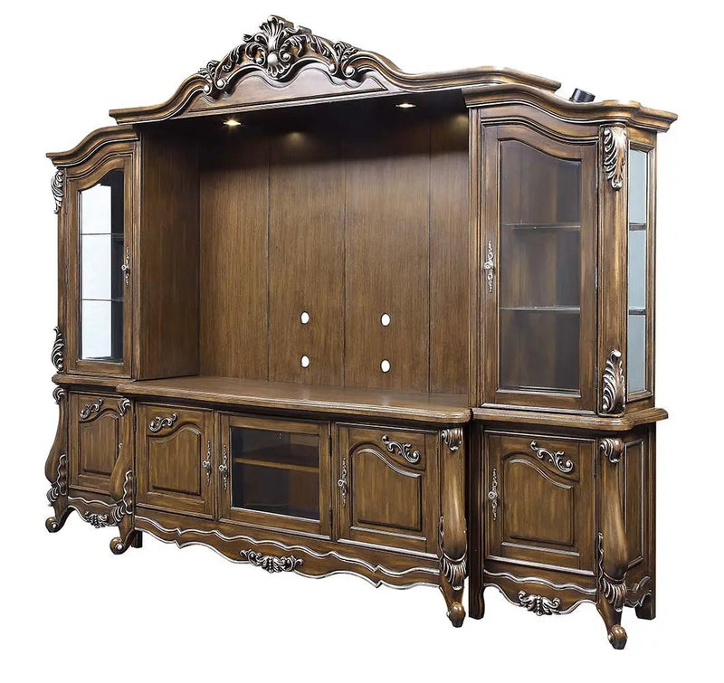 Latisha - Entertainment Center - Antique Oak by Unique Piece Furniture