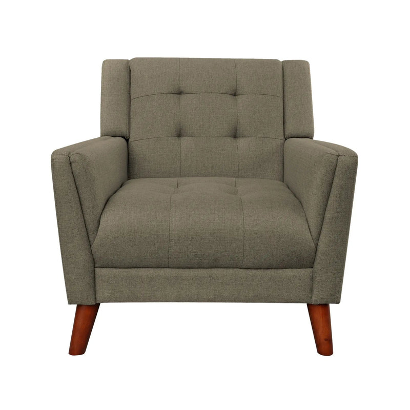 Luminaesque Fabric Upholstered Armchair With Tufted Back by HouseOfZazla