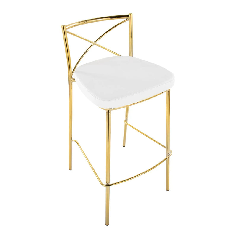 Modern Charlotte - Contemporary Fixed Height Barstool (Set of 2) by Unique Piece Furniture