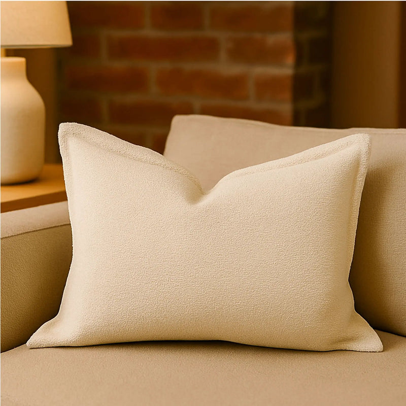 Homey Cozy - Comfort Textured Throw Pillow - Ivory by Unique Piece Furniture