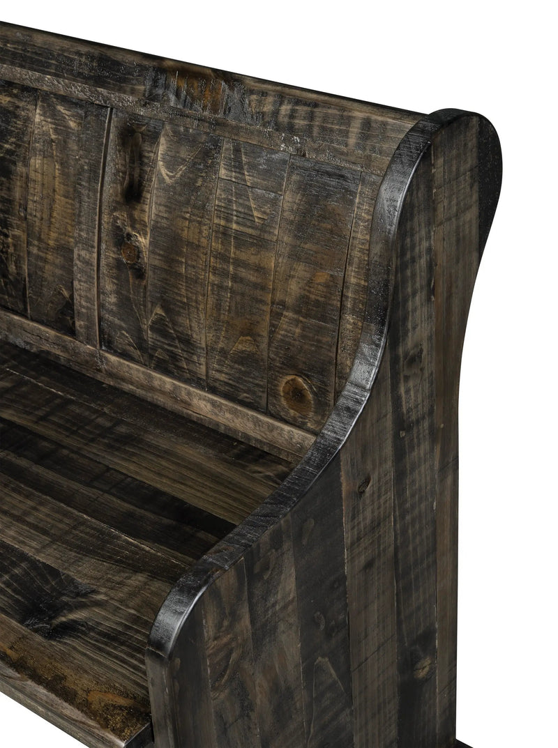 Bellamy - Bench With Back - Peppercorn by Unique Piece Furniture
