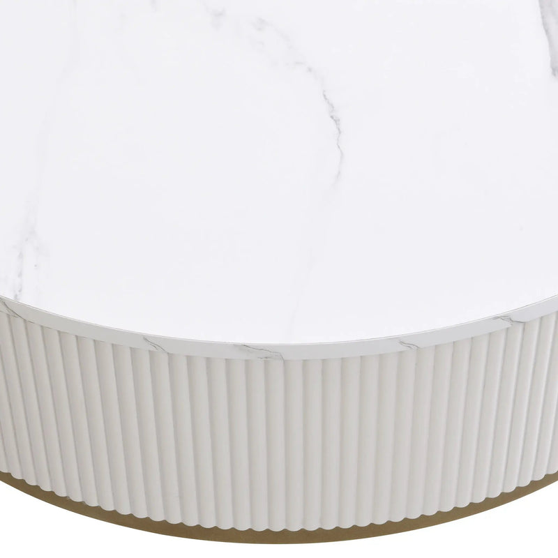 Modern Round Table With Drawers by HouseOfZazla