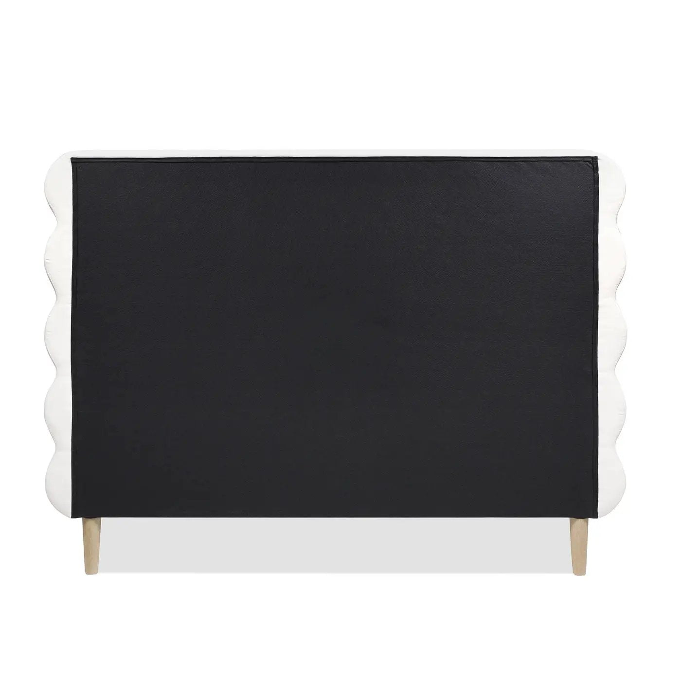 Stockholm - Modern Wavy Headboard Platform Bed by HouseOfZazla