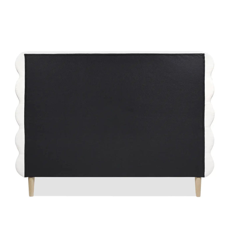 Stockholm - Modern Wavy Headboard Platform Bed by HouseOfZazla