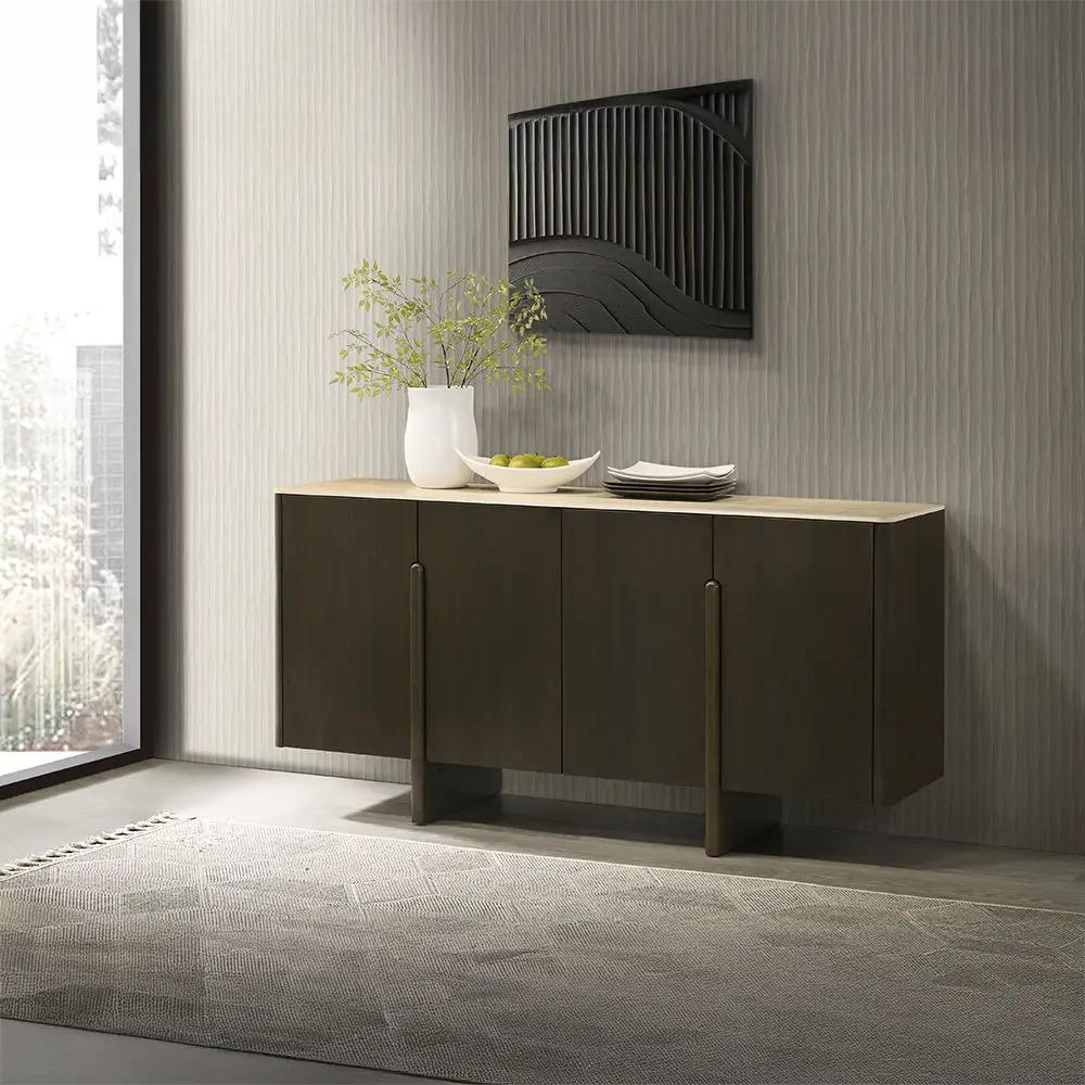 Davita - Server With Ceramic Top - Walnut by Unique Piece Furniture
