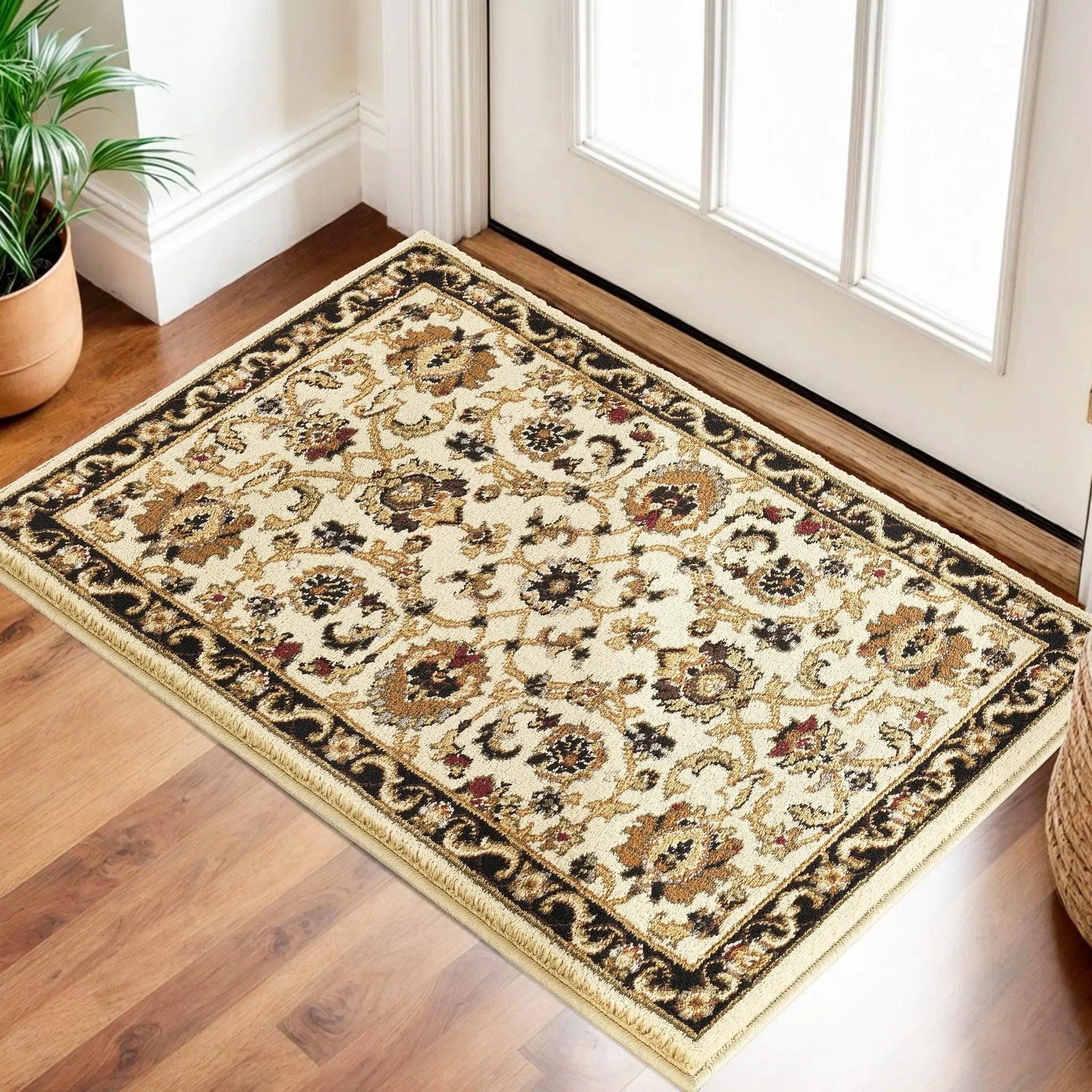 Classic GC_VIN5011 Cream Area Rug by HouseOfZazla