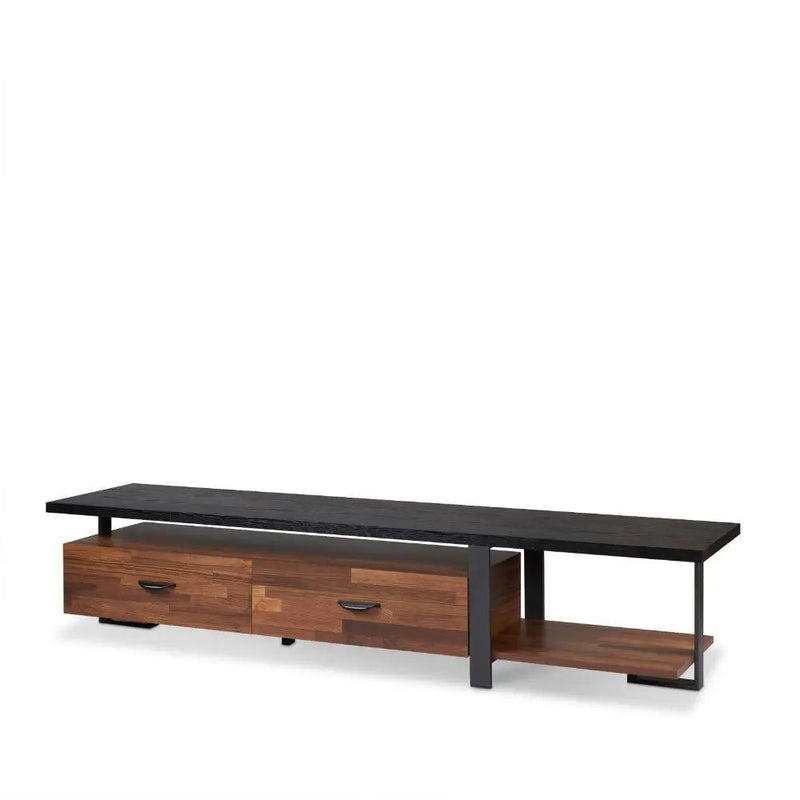 Elling - TV Stand - Walnut & Black by Unique Piece Furniture