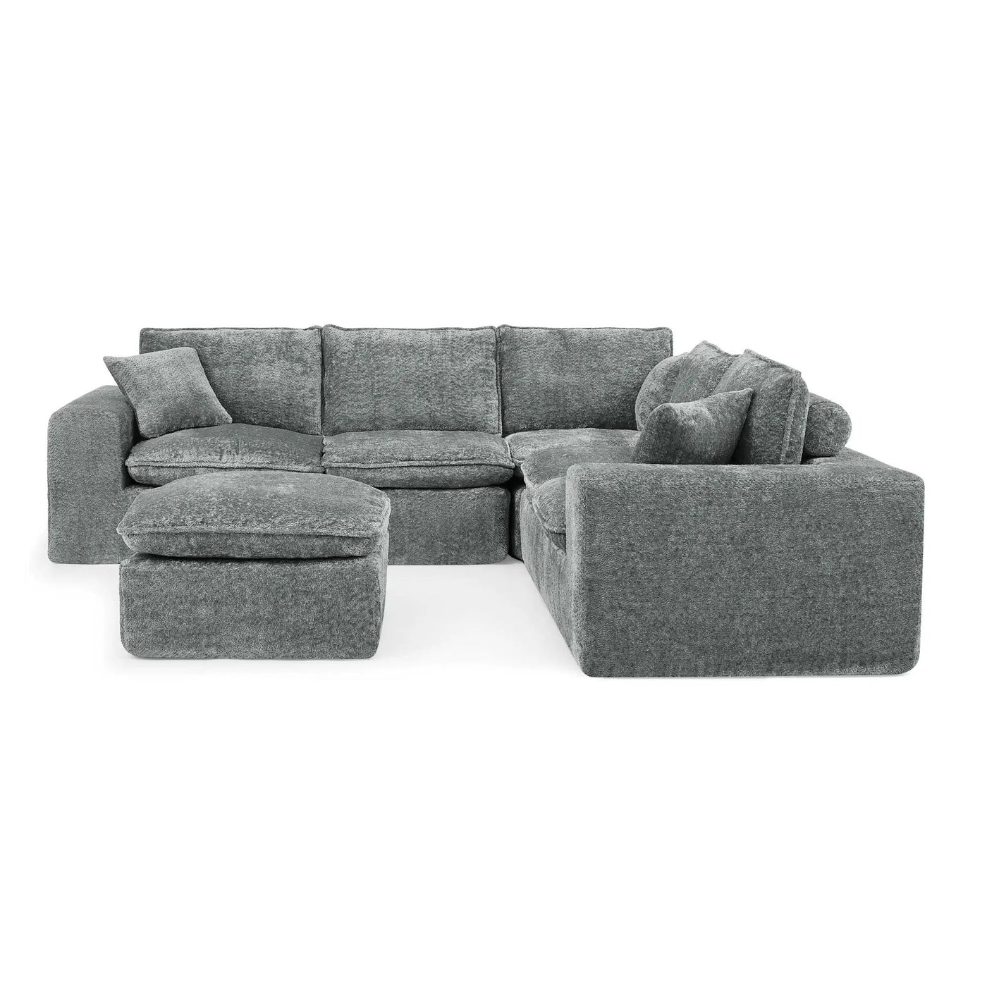 Sectional Sofa With Moveable Ottoman by Unique Piece Furniture
