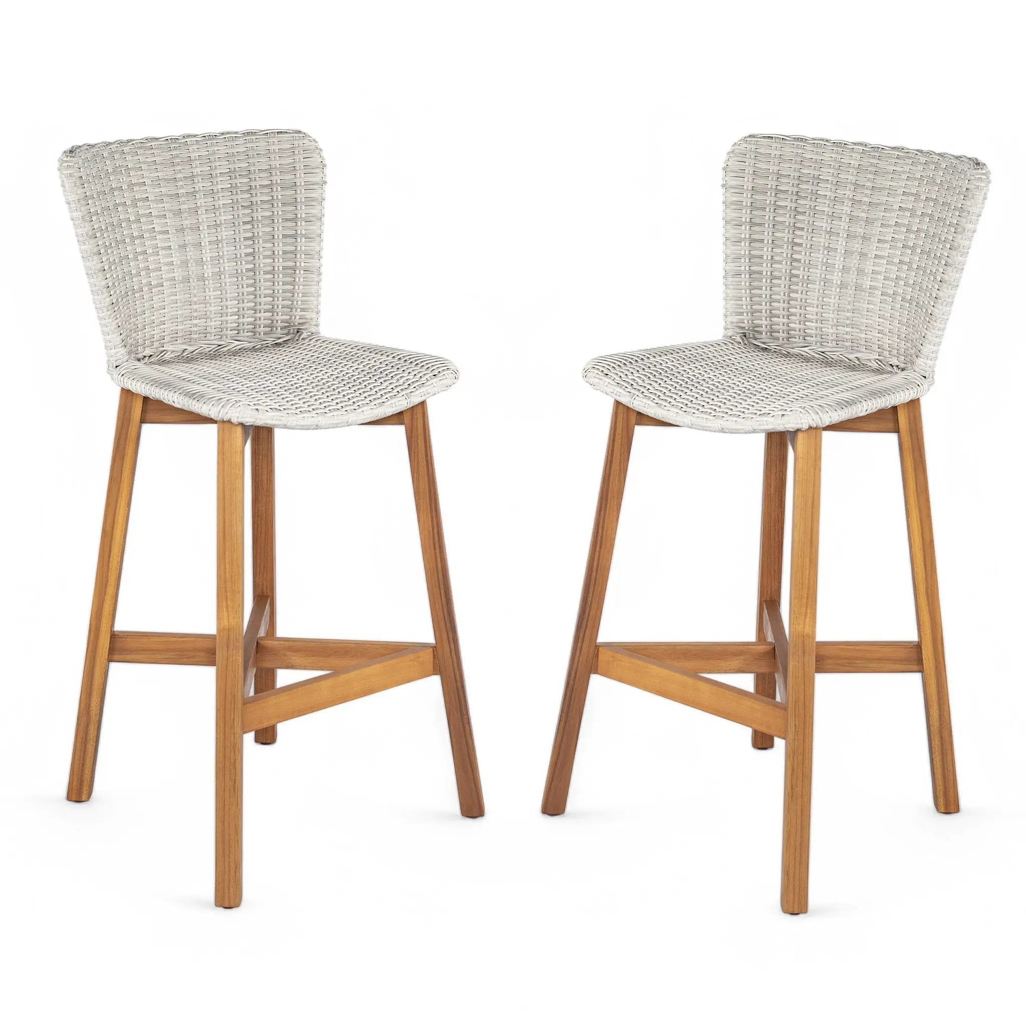 Lymington Outdoor Bar Stool Set of 2 by HouseOfZazla