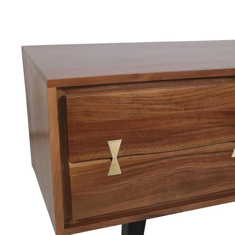 Asther - Acacia Wood TV Cabinet - Natural Wood / Brown by Unique Piece Furniture