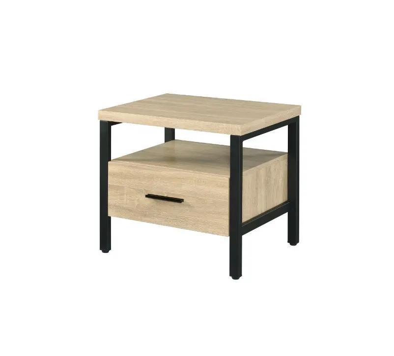 Yawan - Accent Table - Oak & Black by Unique Piece Furniture