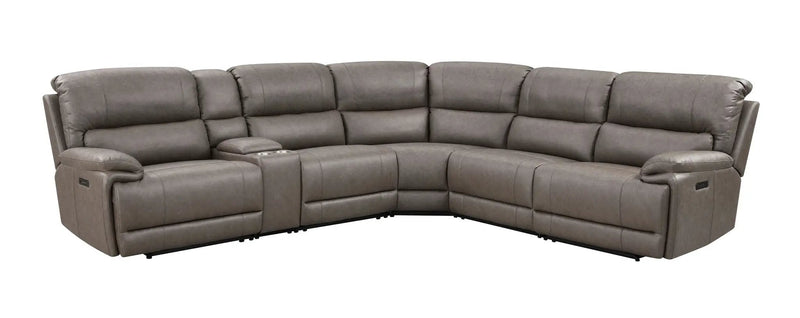 Kantu - Synthetic Leather Motion Sectional Sofa - Brown by Unique Piece Furniture