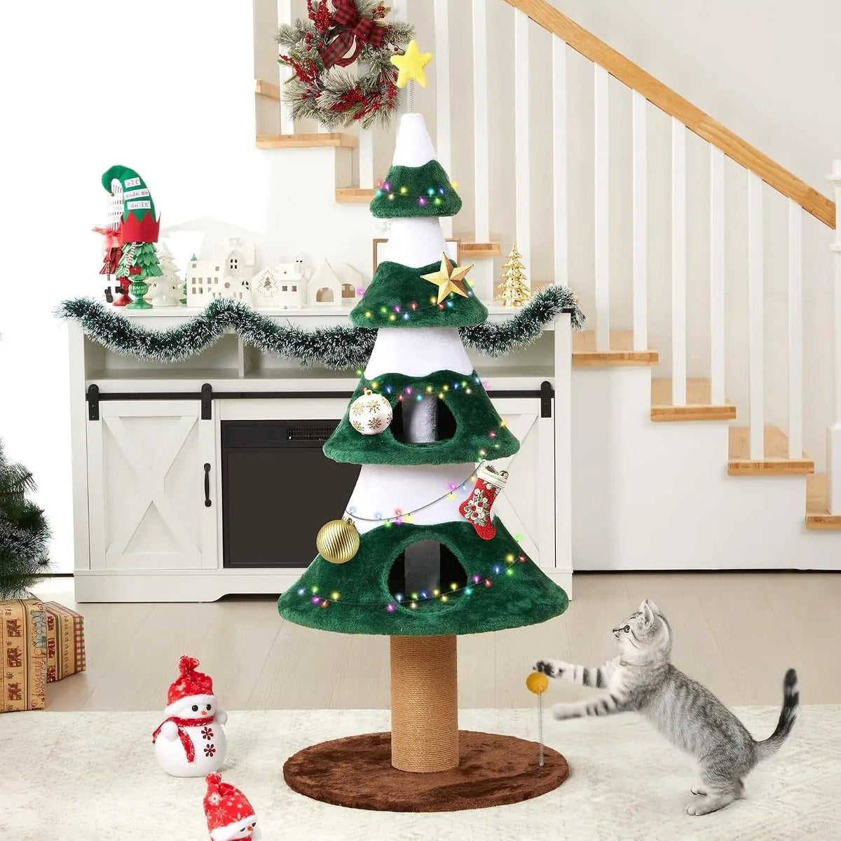 62" Cat Tree with Heavy Duty Base by HouseOfZazla