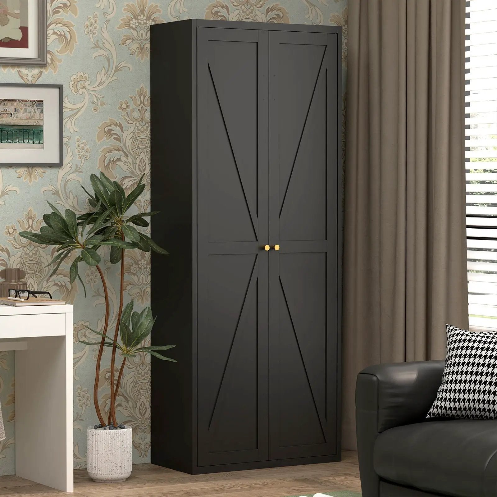 Adjustable 2 Door Storage Cabinet With Adjustable Shelves by HouseOfZazla