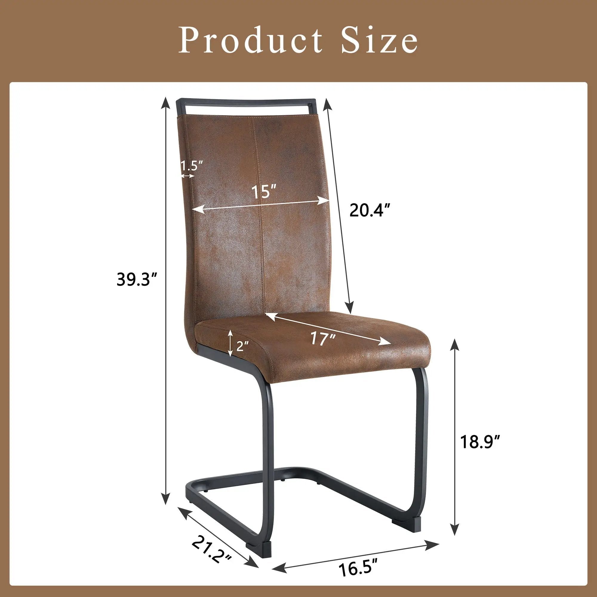 Dining Chairs With Ergonomic Backrest by Unique Piece Furniture