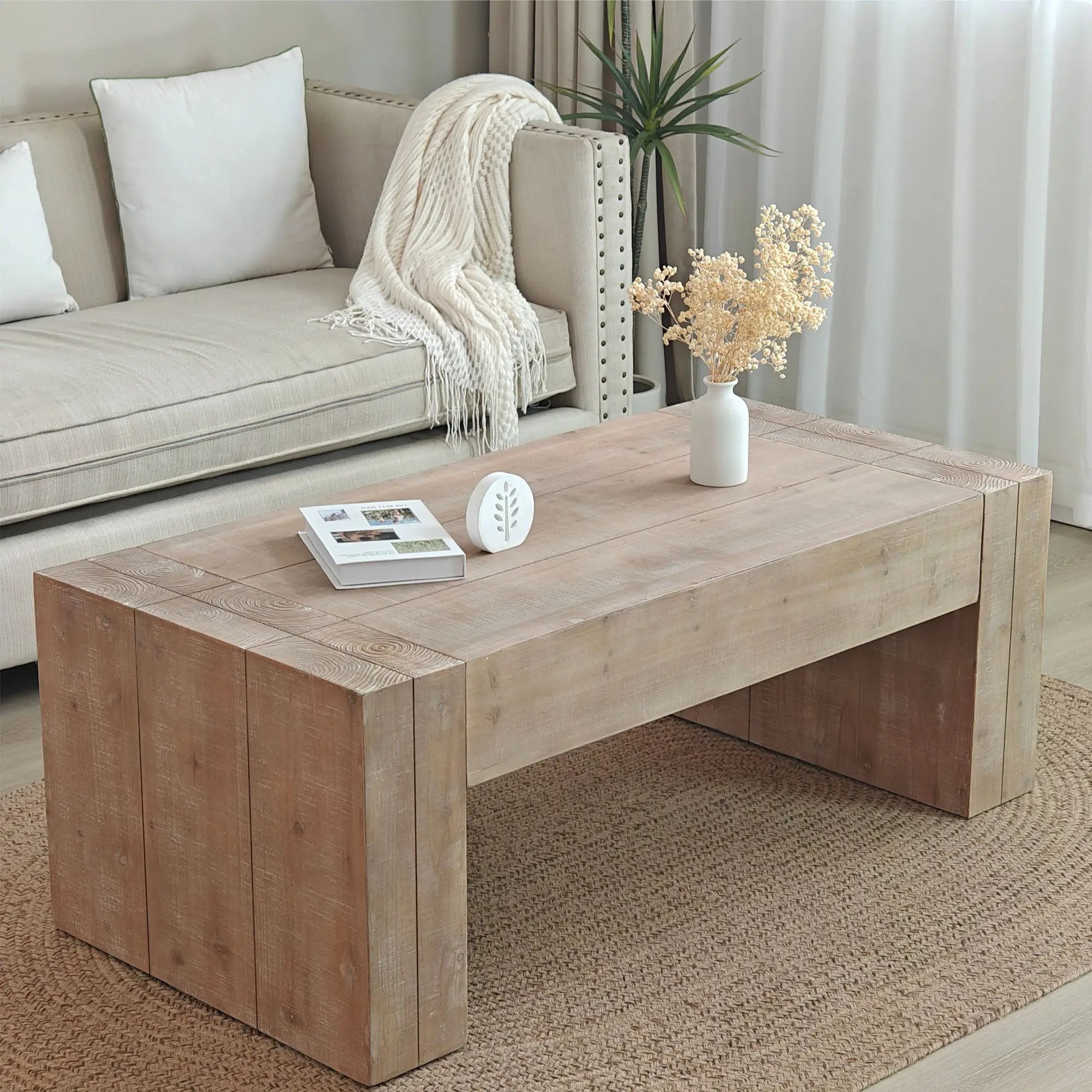Minimalist Rectangular Center Table For Living Room by Unique Piece Furniture