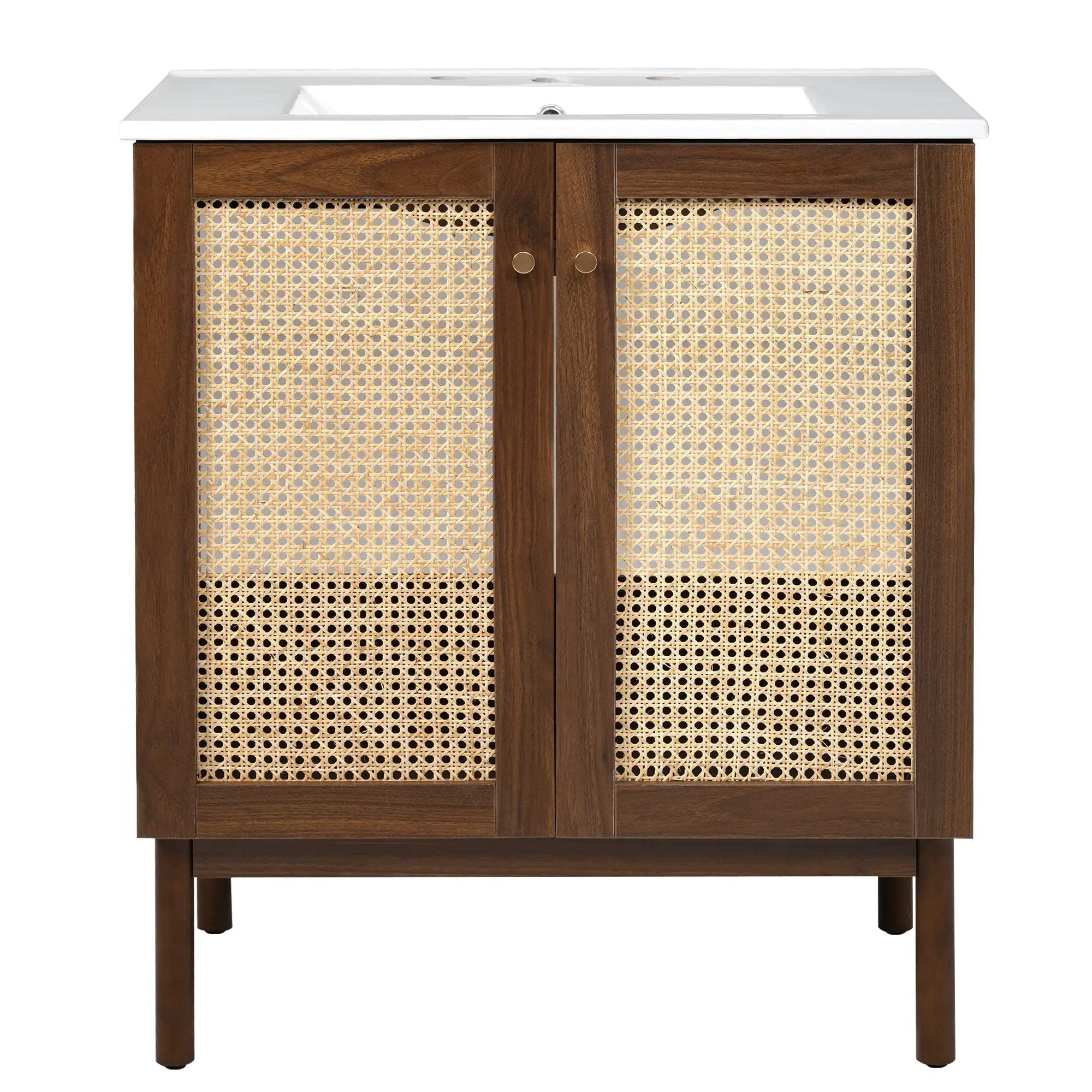 Bathroom Vanity Cabinet With Doors, Soft Close Design by HouseOfZazla