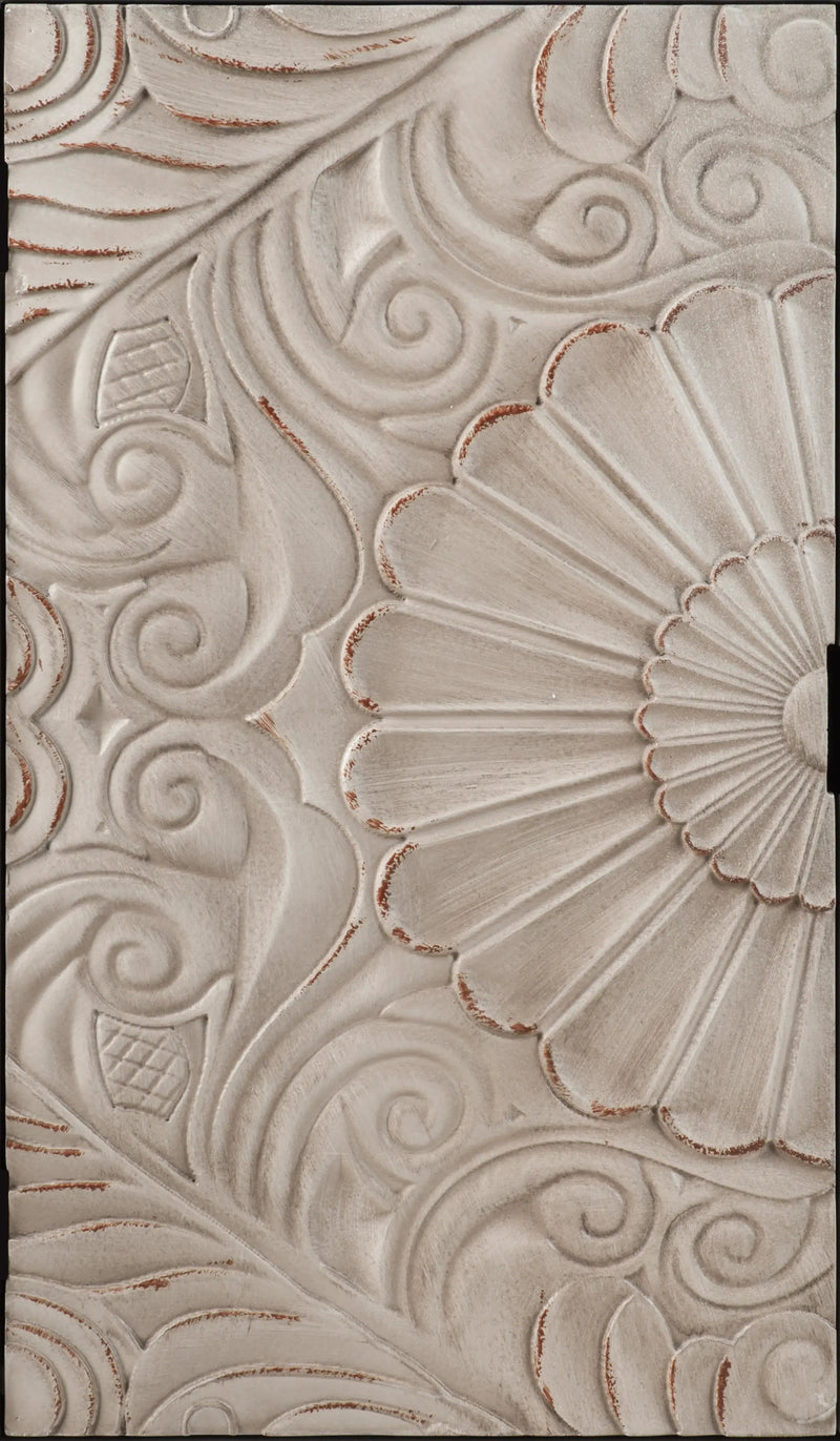 Hand-Carved Accent Cabinet with Drawer and Doors by HouseOfZazla
