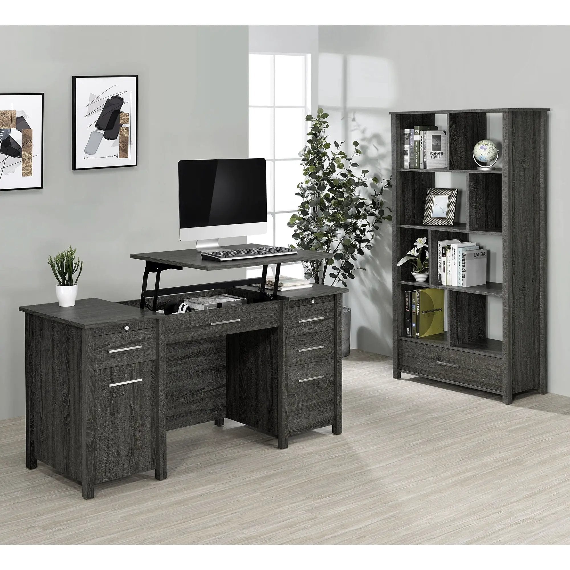 Rayna - 4 Drawer Office Desk With Lift-Top