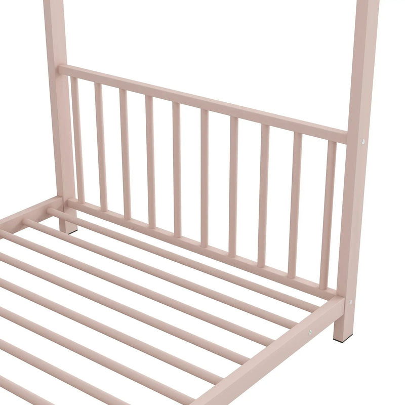 Metal House Platform Bed With Modern Design And Durable Frame by HouseOfZazla