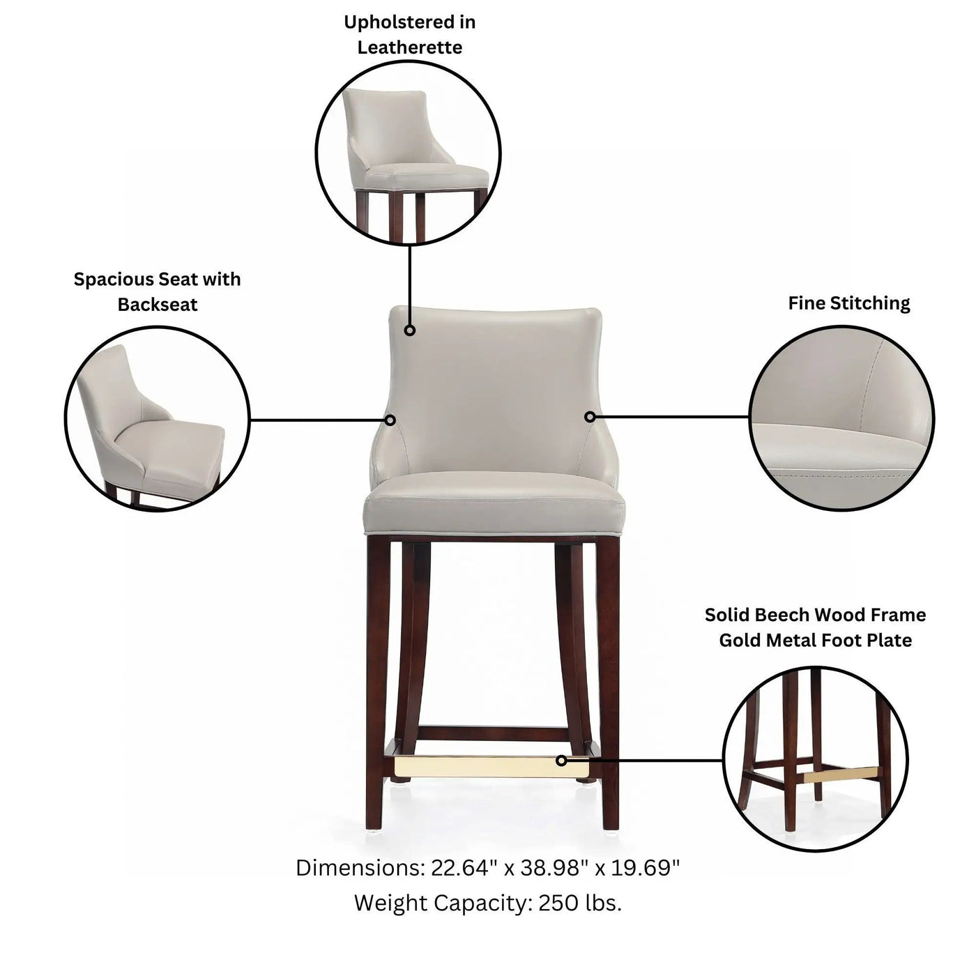 Shubert - Counter Stool by HouseOfZazla