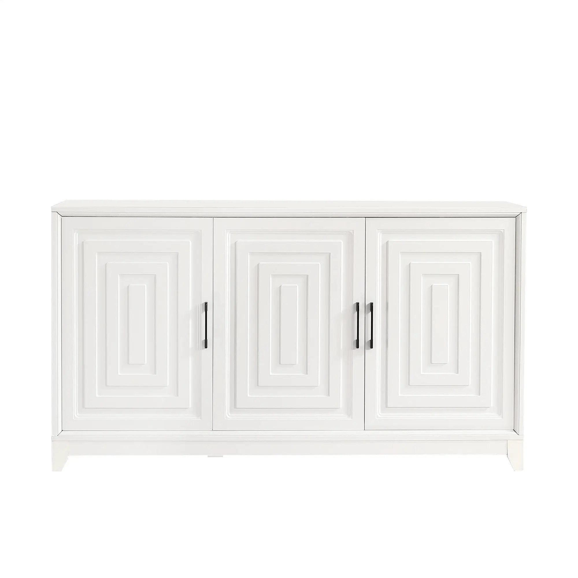 TV Stand For TVs Up To 65", Modern Entertainment Center Media Console Cabinet With 2 Spacious Storage Space, Solid Wood Legs For Living Room by Unique Piece Furniture